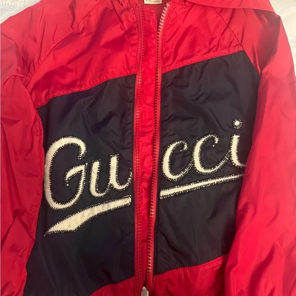 Gucci Vibrant Red Windbreaker - Picture 1 of 5